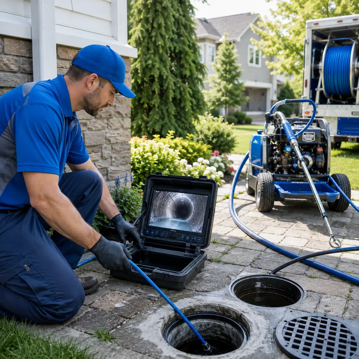 Outdoor drain cleaning professionals serving Dry Prong, LA