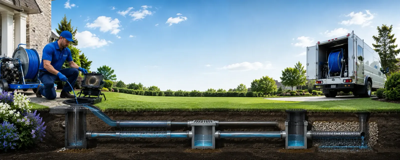 Outdoor drain cleaning information for Dry Prong, LA